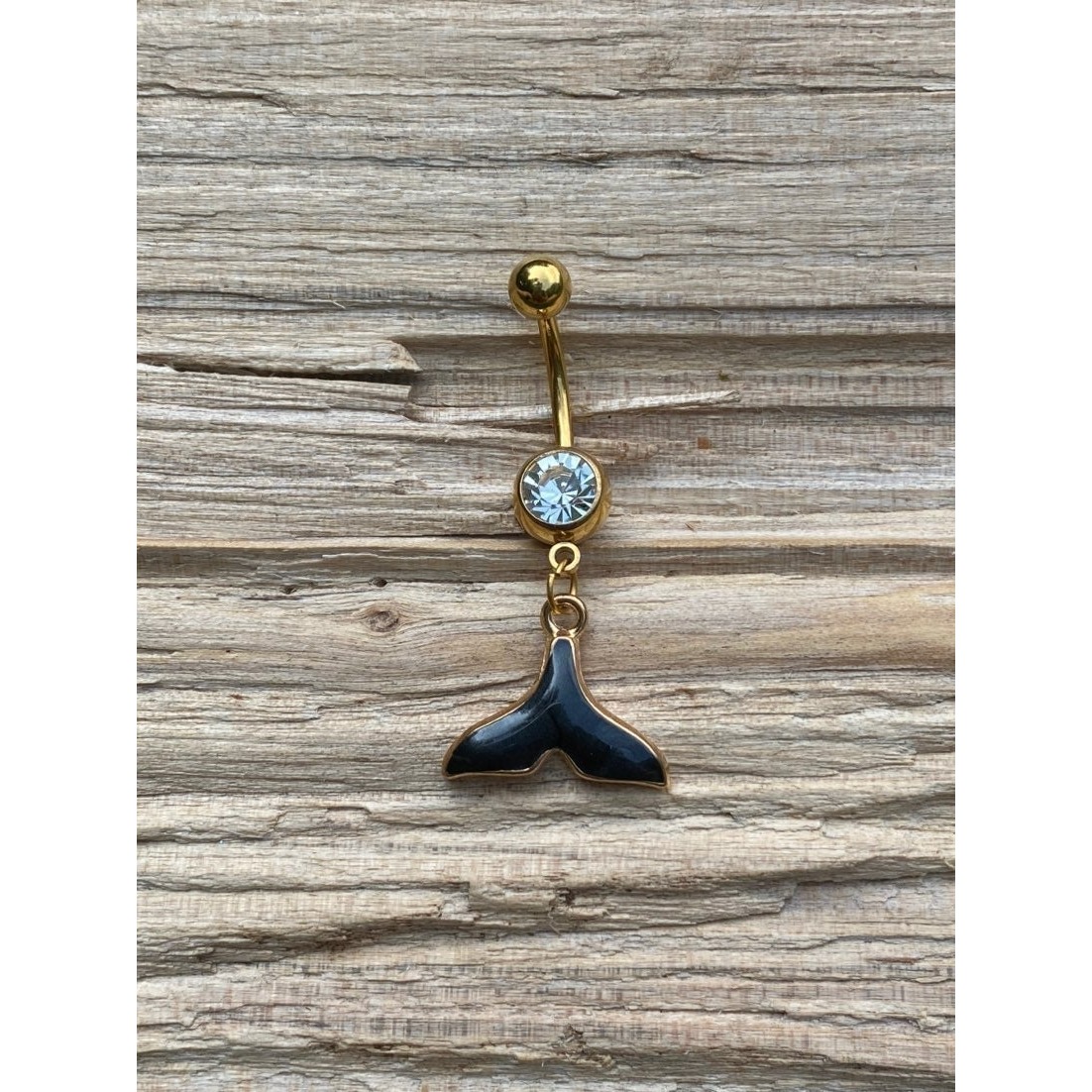 Gold Mermaid Belly Button Ring